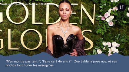 "N'en montre pas tant !", "Faire ça à 46 ans ?" : Zoe Saldana pose nue, et les sexistes trouvent ça scandaleux