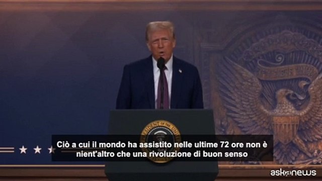 Trump a Davos: ultime 72 ore una rivoluzione di buon senso nel mondo
