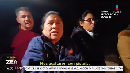 Denuncian asalto masivo en la autopista Puebla-Atlixco