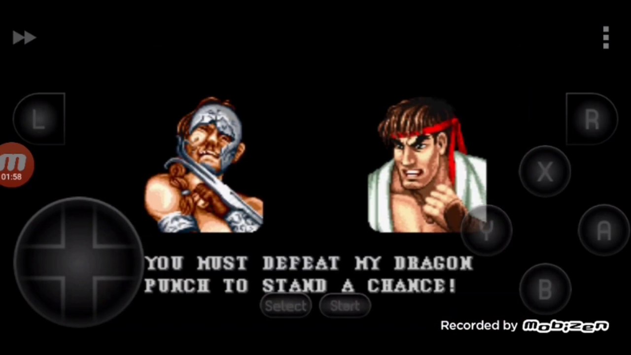 Street Fighter II Turbo: Hyper Fighting Vega vs Ryu Vega é derrotado por Ryu