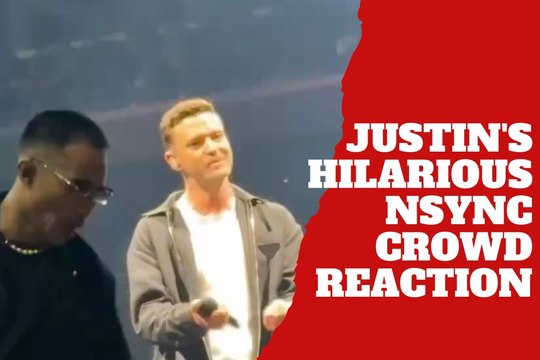NSYNC nostalgia! Justin Timberlake hilariously reacts to spotting his bandmates in the crowd