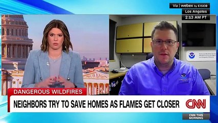 New fire in LA area explodes in size