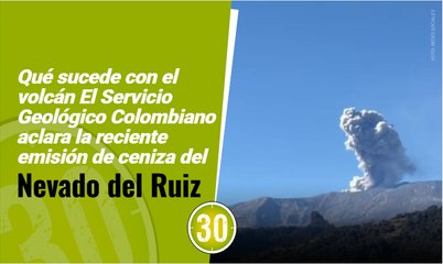 Qué sucede con el volcán El Servicio Geológico Colombiano aclara la reciente emisión de ceniza del Nevado del Ruiz