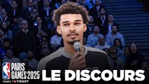 NBA Paris Games : Wembanyama chauffe le public avant le match !