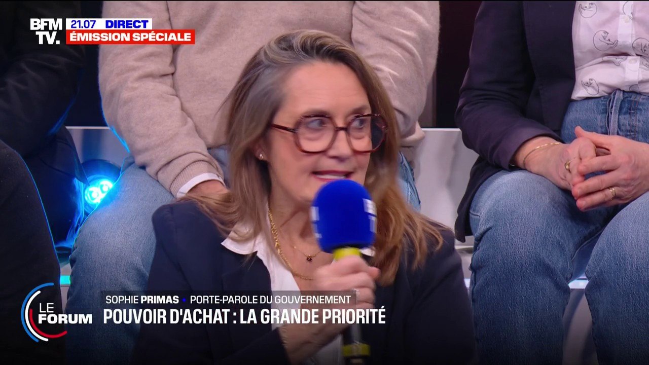 Pouvoir d'achat: "Souvent on regarde le coût du caddie et on oublie le reste. C'est le reste qui est une problématique très importante", déclare Sophie Primas, porte-parole du gouvernement