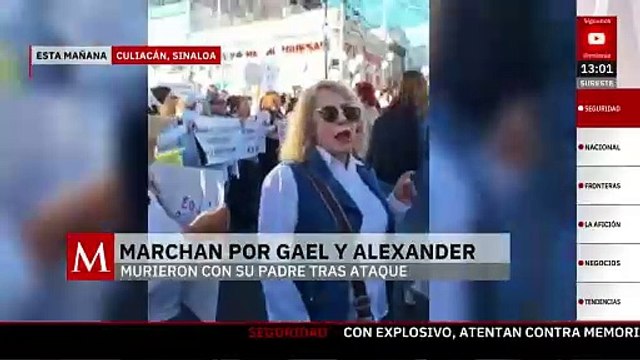Fuera Rocha : Miles protestan en Culiacán, exigen justicia por Alexander y Gael