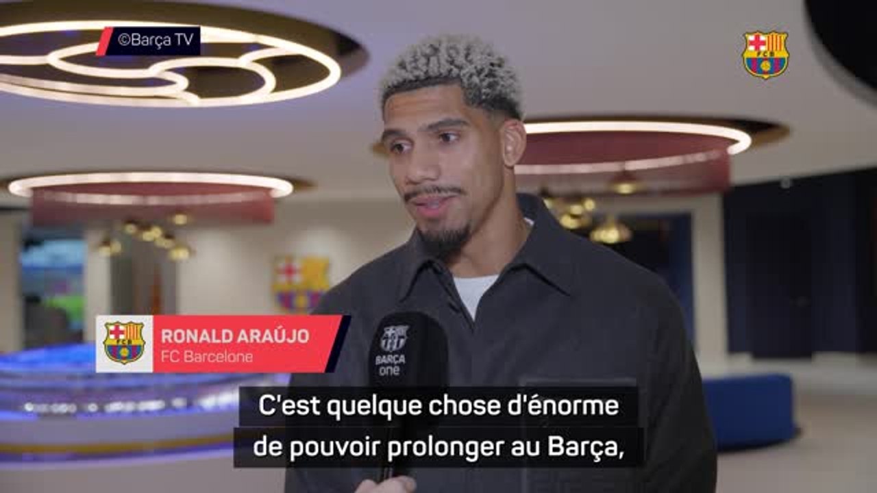 Barça - Araújo : "Quelque chose d'énorme de pouvoir prolonger"