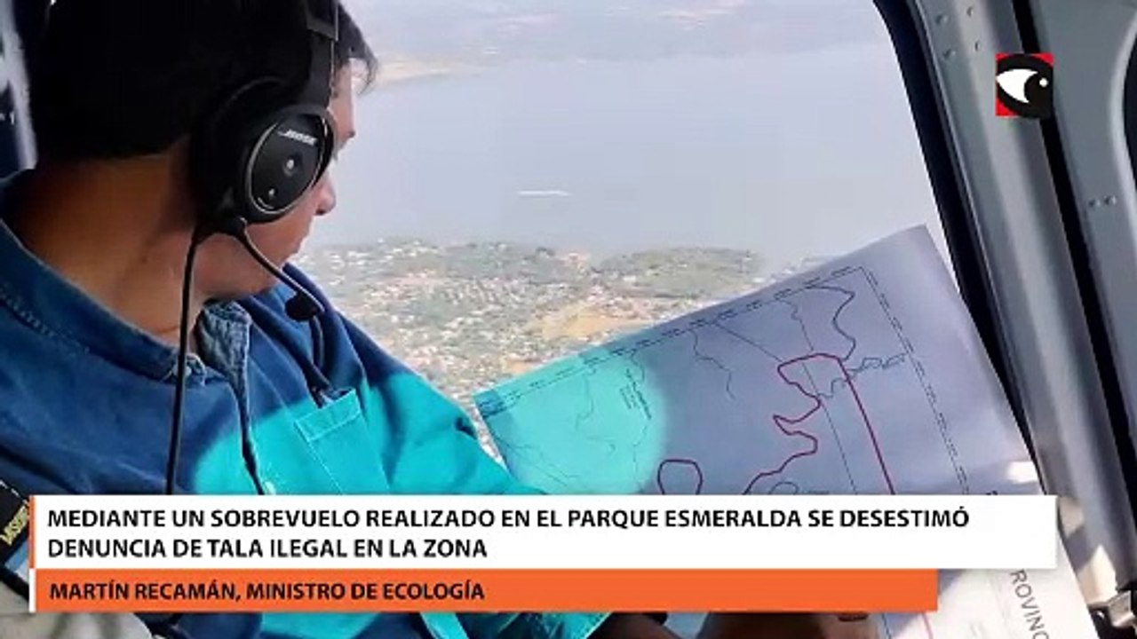 Mediante un sobrevuelo realizado en el Parque Esmeralda se desestimó denuncia de tala ilegal en la zona