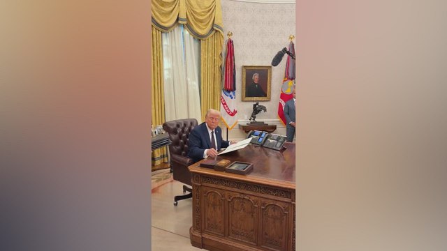 President Trump signs order to declassify the John F. Kennedy, Robert F. Kennedy, and Martin Luther King Jr. files.