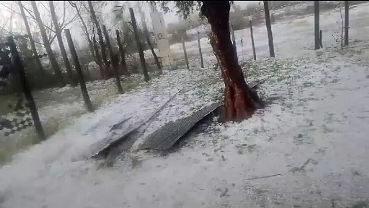 Feroz tormenta en Santa Rosa