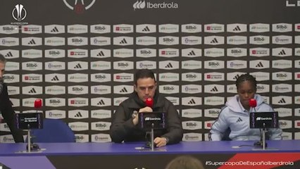 Linda Caicedo y Alberto Toril, rueda de prensa semifinales de Supercopa