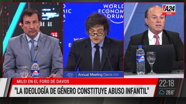 📢POLÉMICAS DECLARACIONES DE MILEI EN DAVOS: La ideología de género constituye abuso infantil