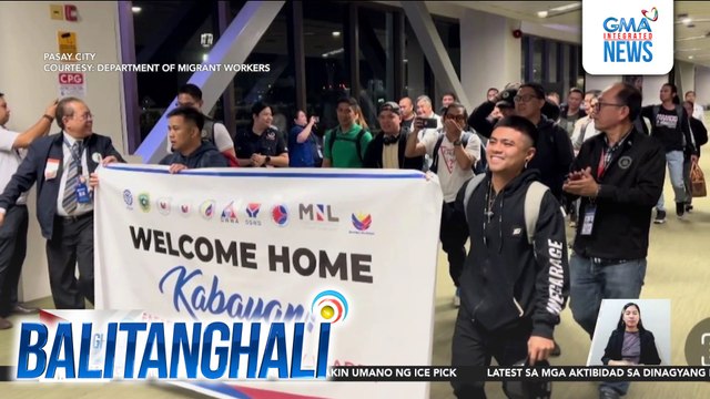 17 tripulanteng Pinoy na pinalaya ng grupong Houthi, balik-bansa na | Balitanghali