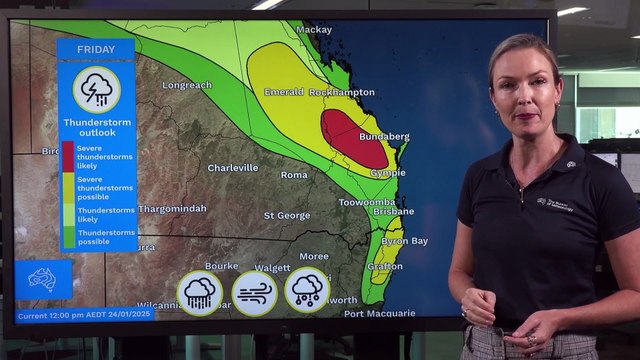 Bureau of Meteorology severe weather warning January 24
