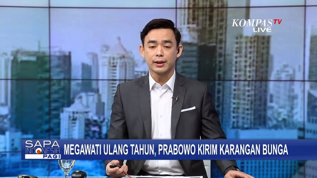 Ketum PDIP Megawati Ulang Tahun, Presiden Prabowo Kirim Karangan Bunga