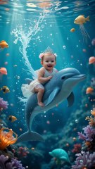 Baby Riding on Delphine #foryou  #viral #TrendingNow  #Everyone #highlights