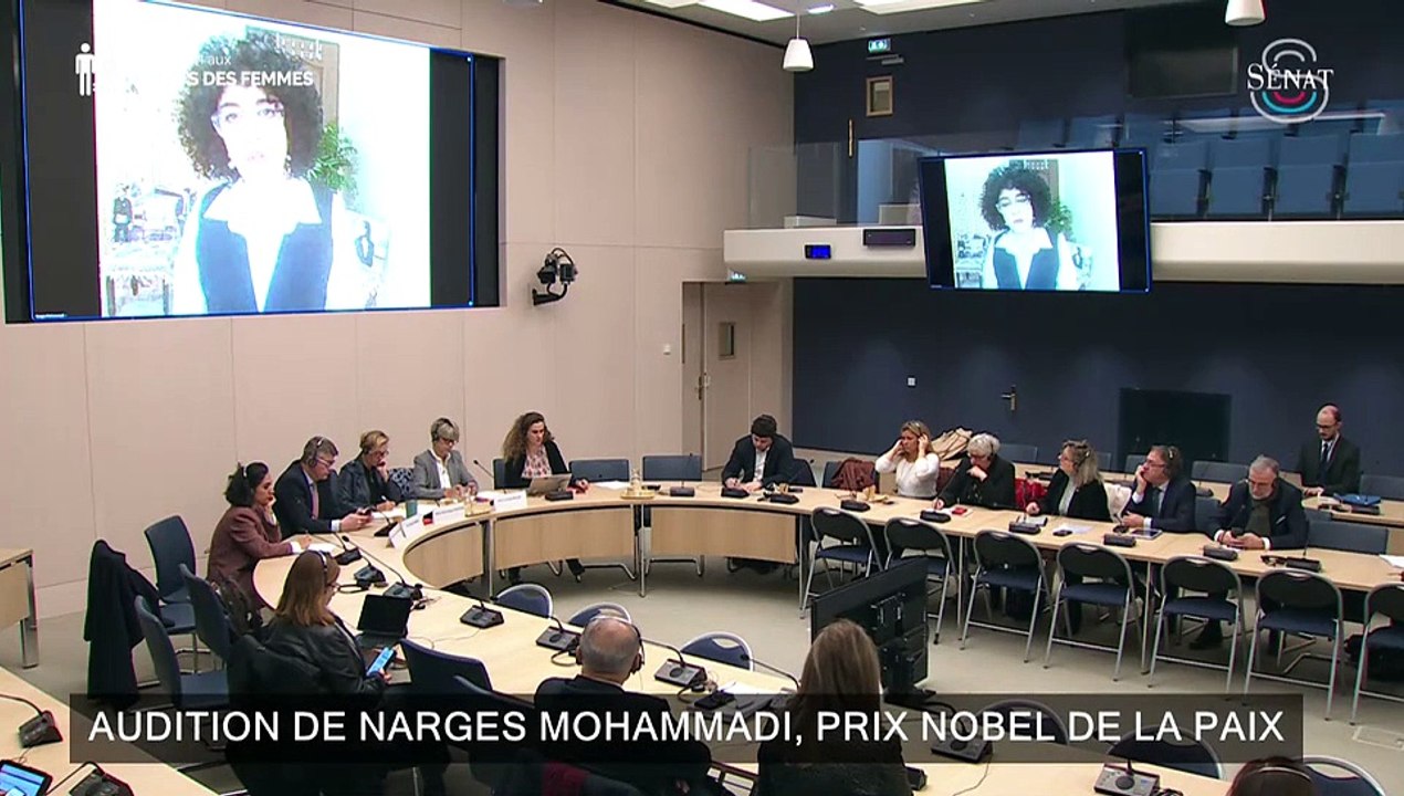 Délégation aux droits des femmes : Mme Narges Mohammadi, prix Nobel de la paix et militante iranienne pour les droits des femmes et pour les droits humains - Jeudi 23 janvier 2025