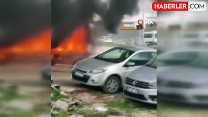 Hatay'da Otomobil Yangını: Araç Kullanılamaz Hale Geldi
