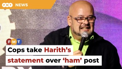 Cops take Harith’s statement over ‘ham’ post