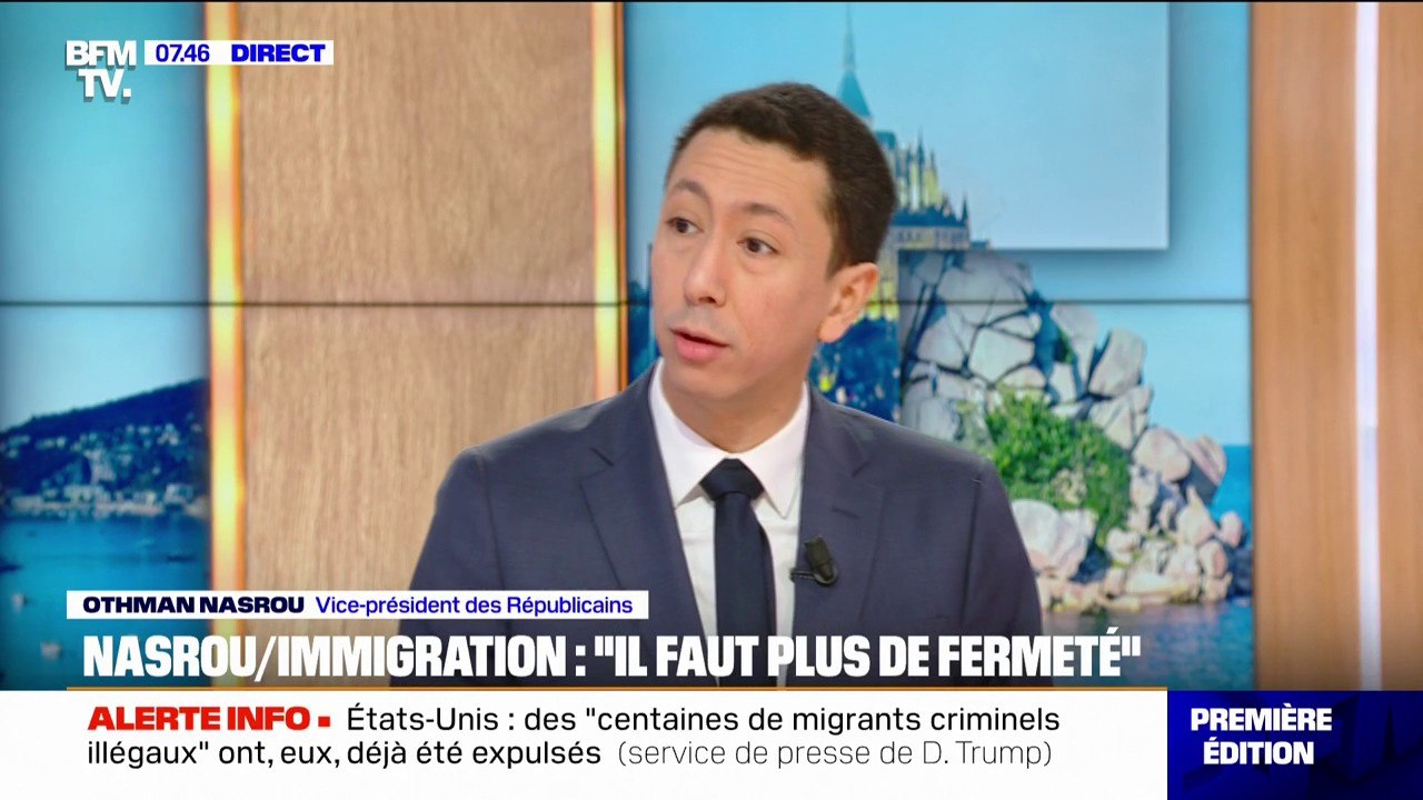 Immigration: "Seuls les métiers en tension doivent être éligibles à cette régularisation", estime Othman Nasrou (LR)