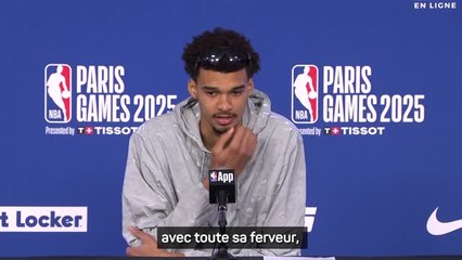 Spurs - Wembanyama : "Le public français a le pouvoir d'influencer la NBA"
