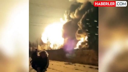 Ukrayna, Rusya'da Rostneft petrol rafinerisini 20 dronla vurdu