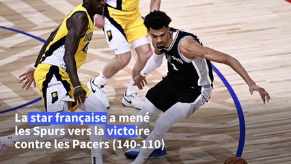 "Merci Wemby!": les fans conquis après la victoire des Spurs à Paris