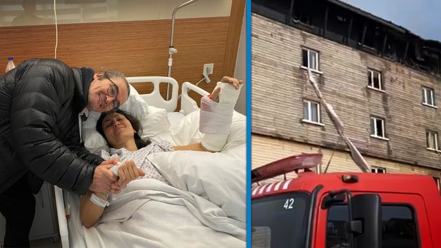 Bolu’daki otel yangınında çarşafları birbirine bağlayıp, 11 kişiyi kurtardı