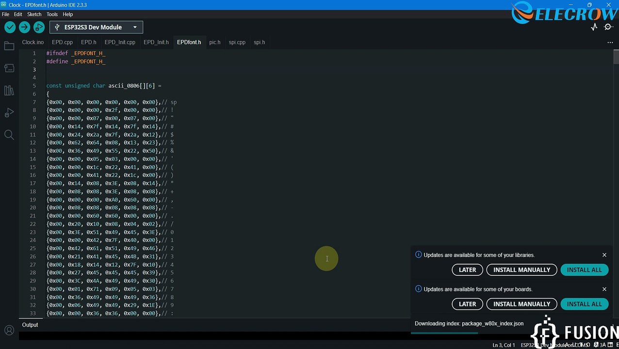 How to Build Weather Clock using Elecrow CrowPanel ESP32 4.2” E-Paper HMI Display | IoT Clock |
