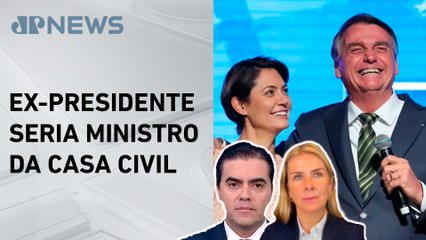 Jair Bolsonaro diz que Michelle é um bom nome para disputa presidencial; Deysi e Vilela comentam