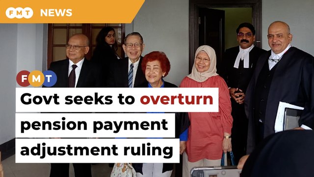 Govt seeks to overturn retirees’ pension payment adjustment ruling
