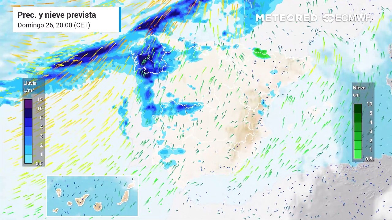 En unas horas llegará el frente asociado a la superborrasca Éowyn: lluvia y fuertes vientos en estas zonas