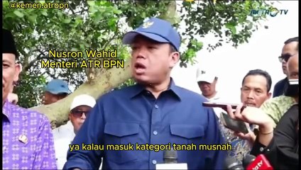 Tanah musnah alasan pembatalan 269 bidang sertifikat di luar garis pantai dan wilayah laut PIK 2 Kabupaten Tangerang, Provinsi Banten, kata Menteri Agraria dan Tata Ruang/Kepala Badan Pertanahan Nasional, Nusron Wahid