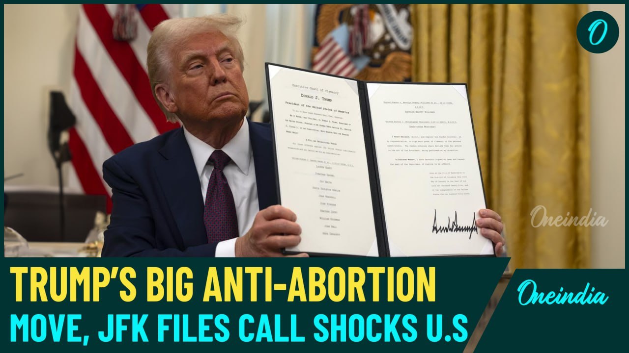US BREAKING| Trump Drops Bombshell: Pardons Anti-Abortion Protesters, JFK Files To be Made Public