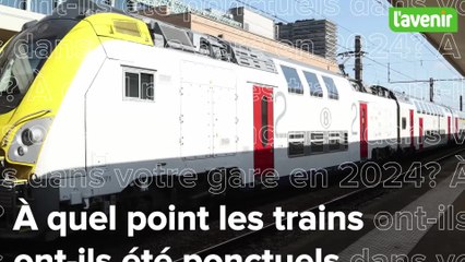 À quel point les trains étaient-ils ponctuels dans votre gare en 2024 ?