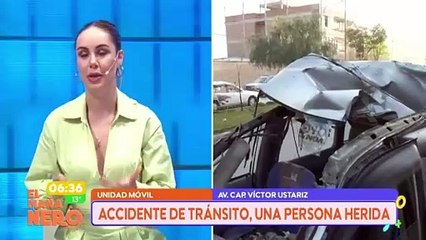 ¡Poste cayó sobre un auto! Cables sueltos causan accidente en la avenida Capitán Víctor Ustariz