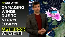 Met Office Afternoon Weather Forecast 24/01/2025 - Red warnings in effect