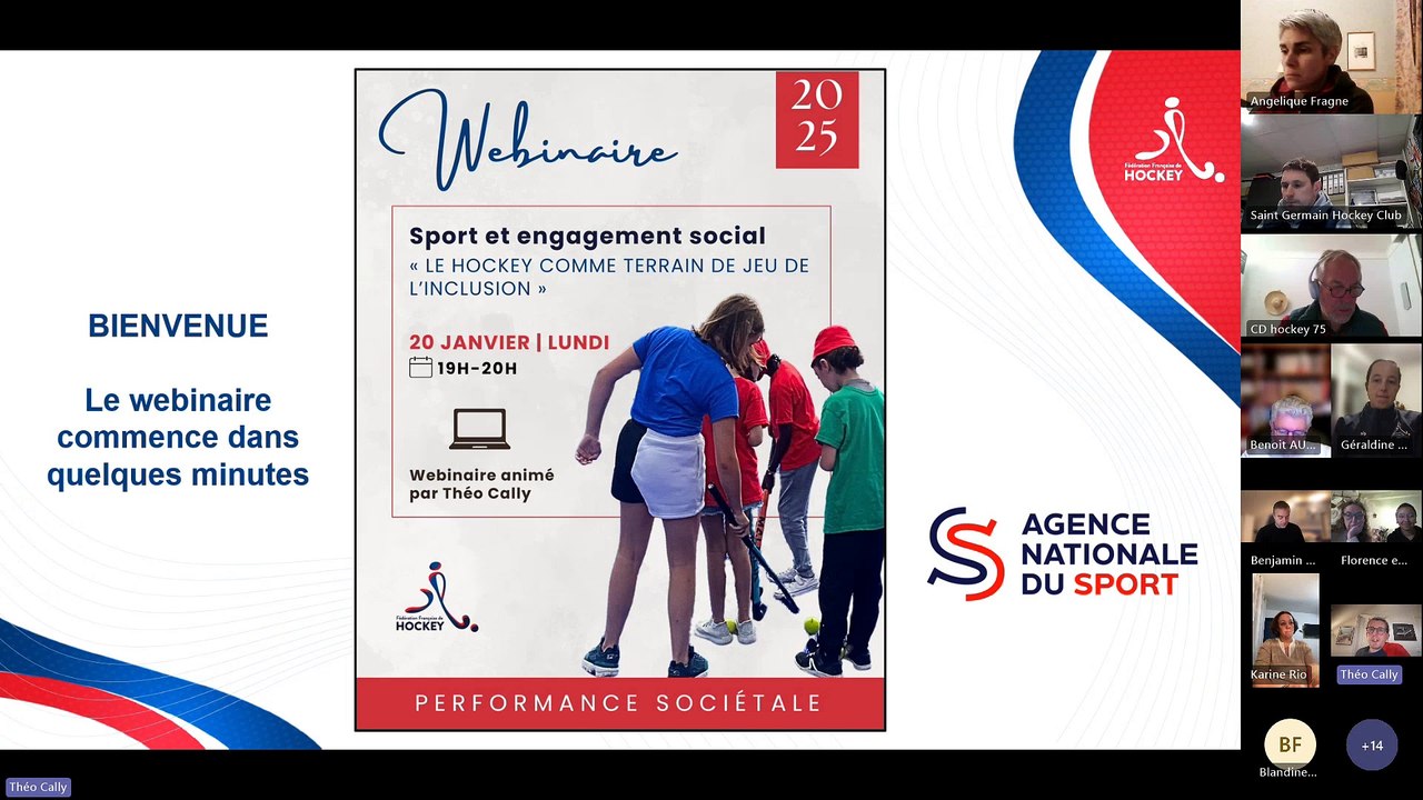 Webinaire SPORT ET ENGAGEMENT SOCIAL - 20 janvier 2025
