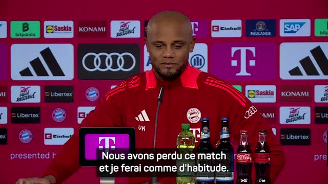 Bayern - Kompany : "La réponse viendra sur le terrain"