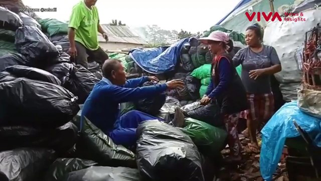 Ogah Makan Uang Haram, Polisi Kerja Sampingan Jadi Pemulung
