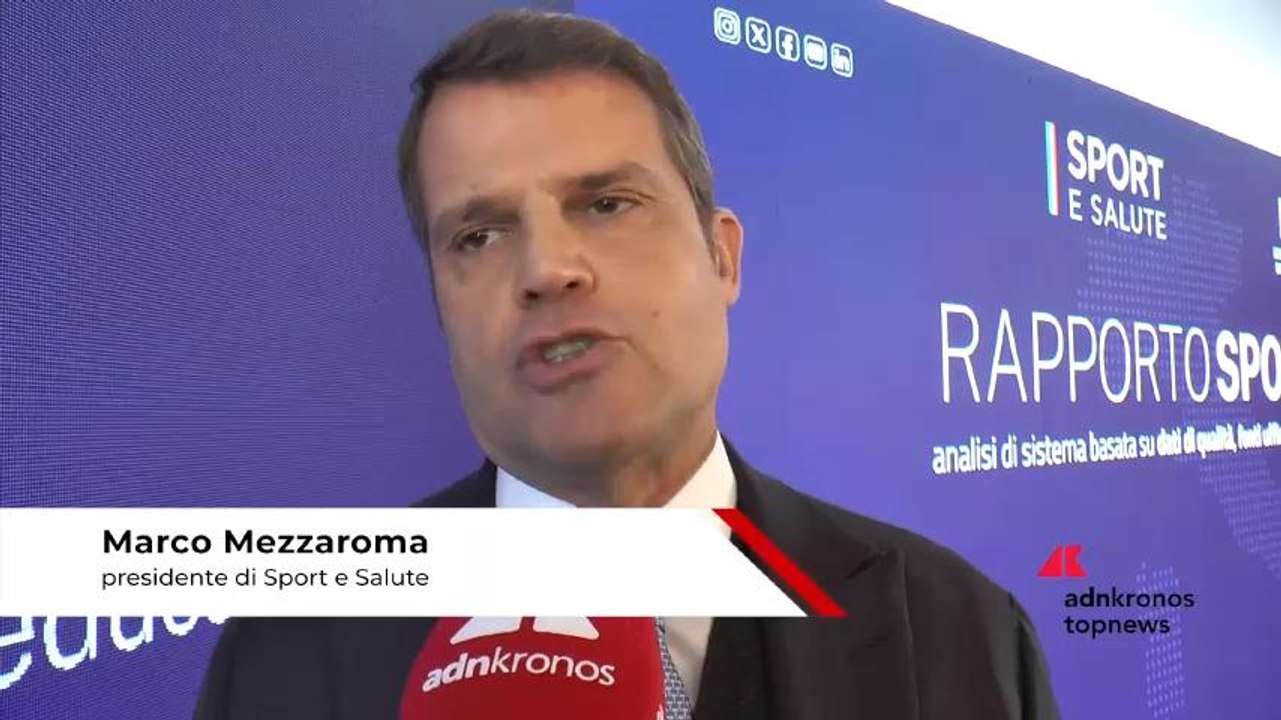 Sport, Mezzaroma (Sport e Salute): “Nostra mission è incrementare percentuale di cittadini attivi nello sport”
