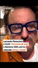 Pieraccioni fa finta di essere offeso con Carlo conti