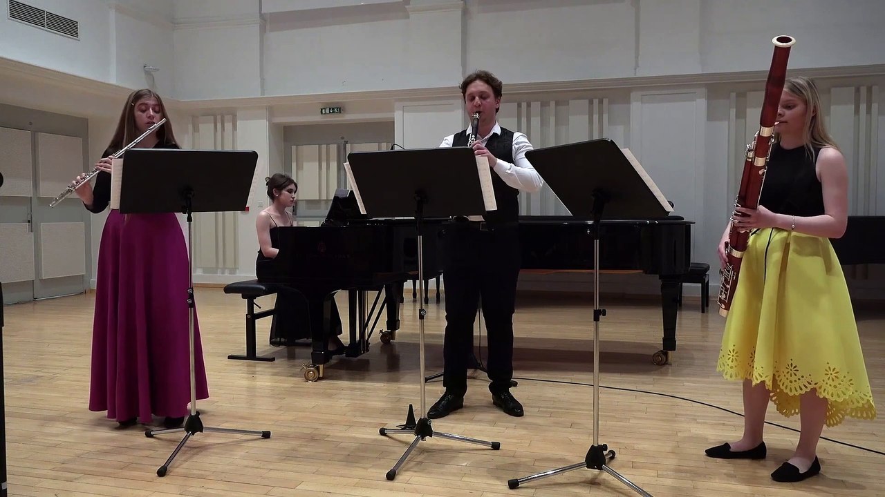 Gustav Mahler - Piano quartet for clavier, flute, clarinet and bassoon