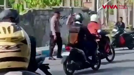 Duel Antara Oknum Polis vs TNI Berujung Disentil Emak-emak
