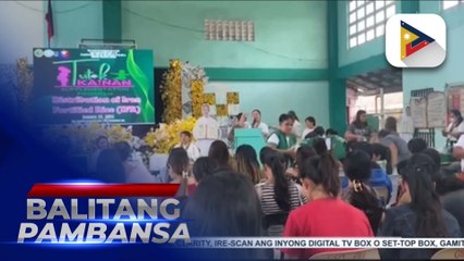 150 buntis mula sa CamSur, nakatanggap ng iron-fortified rice