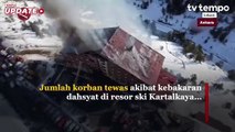Korban Tewas Kebakaran Resor Ski Kartalkaya Turki Jadi 78 Jiwa