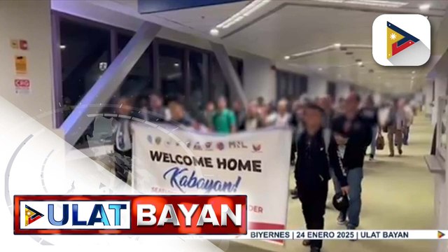 17 seafarers na binihag ng Houthi rebels, dumating na sa bansa