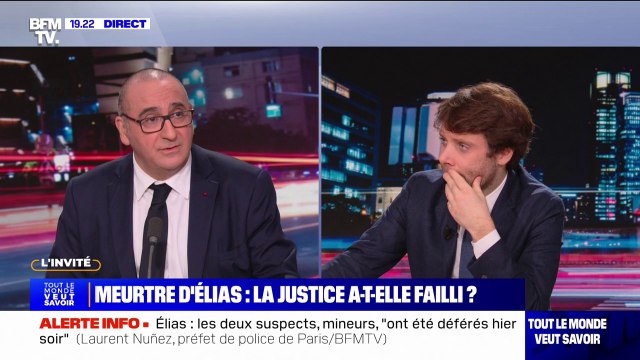 Mort d'Elias: les deux suspects ont été déférés diamnche soir, déclare Laurent Nuñez, préfet de police de Paris