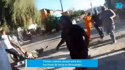 Tiroteo y batalla campal entre dos facciones de Uocra en Berazategui
