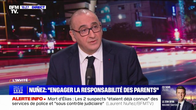 Délinquance: Les mineurs de 16-17 ans commettent des actes à l'identique des jeunes majeurs , témoigne Laurent Nuñez, préfet de police de Paris